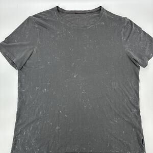 John Varvatos Shirt Men Large Black Gray Acid Wash Soft Casual Designer